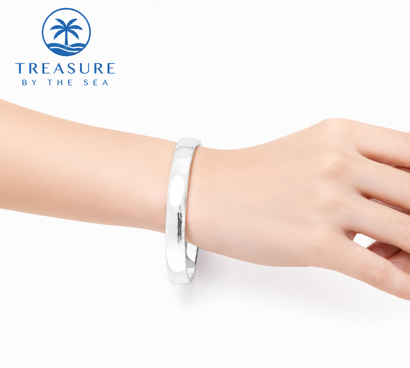Sterling Silver 10mm Smooth Bracelet