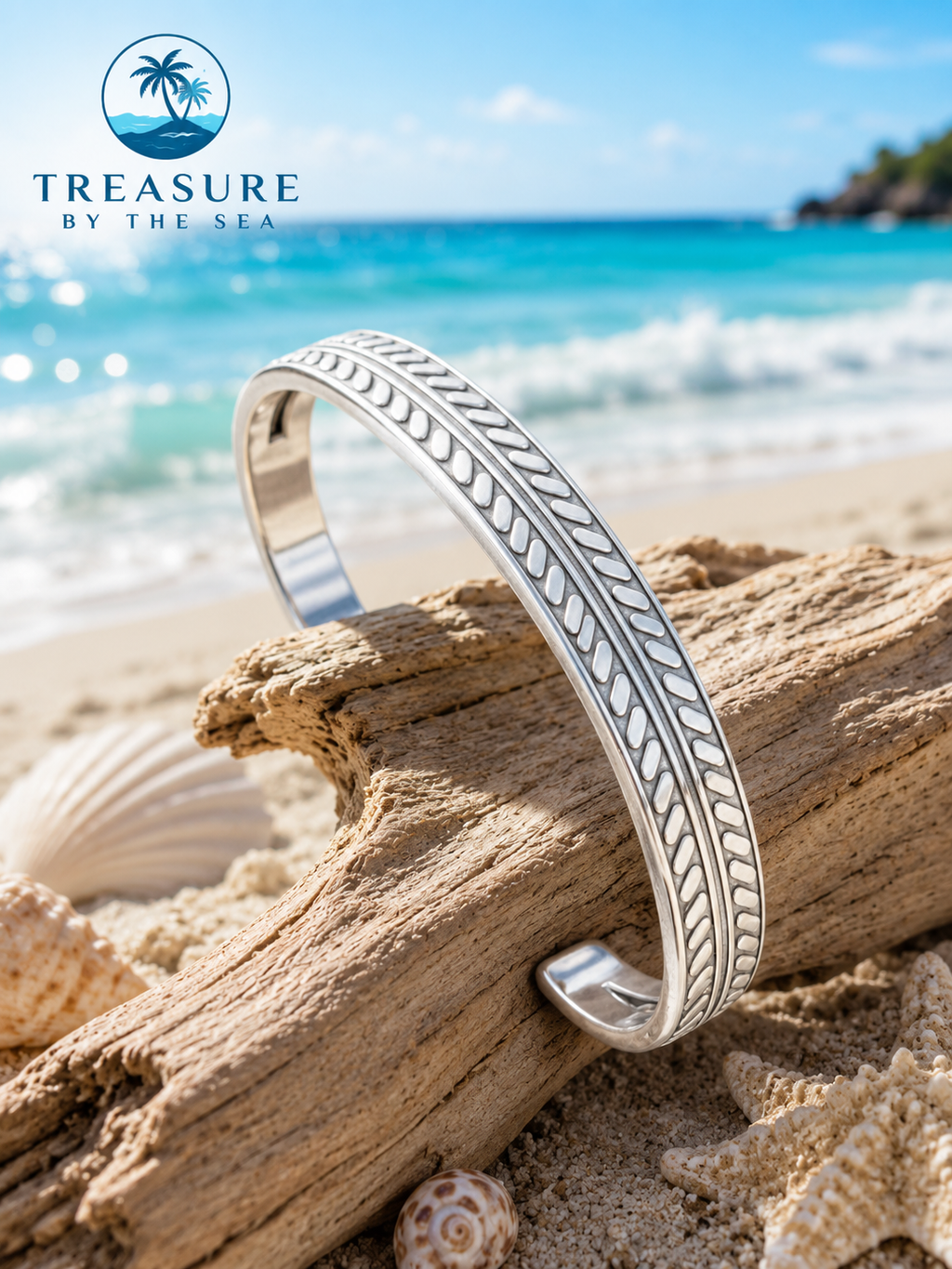 Sterling Silver Coastal Ridge Cuff