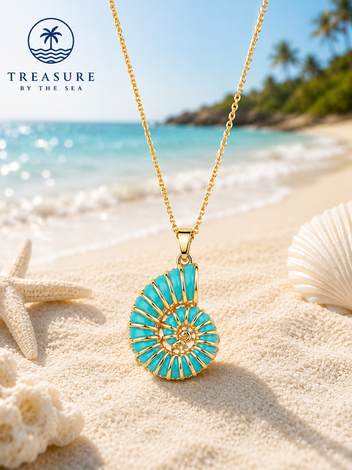 Azure Nautilus Necklace