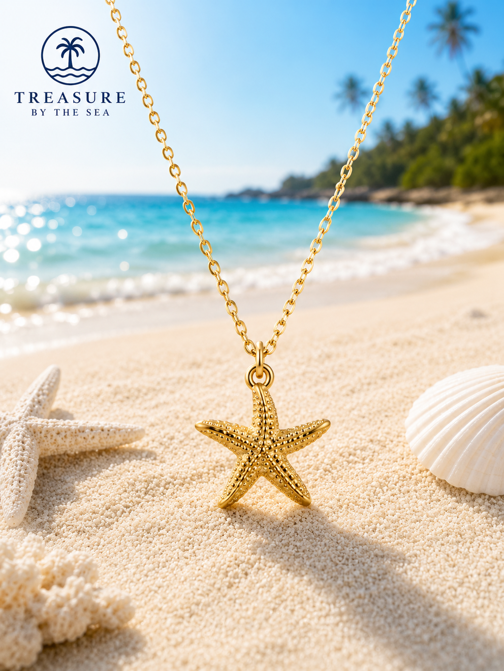 Starfish Necklace Stainless Steel