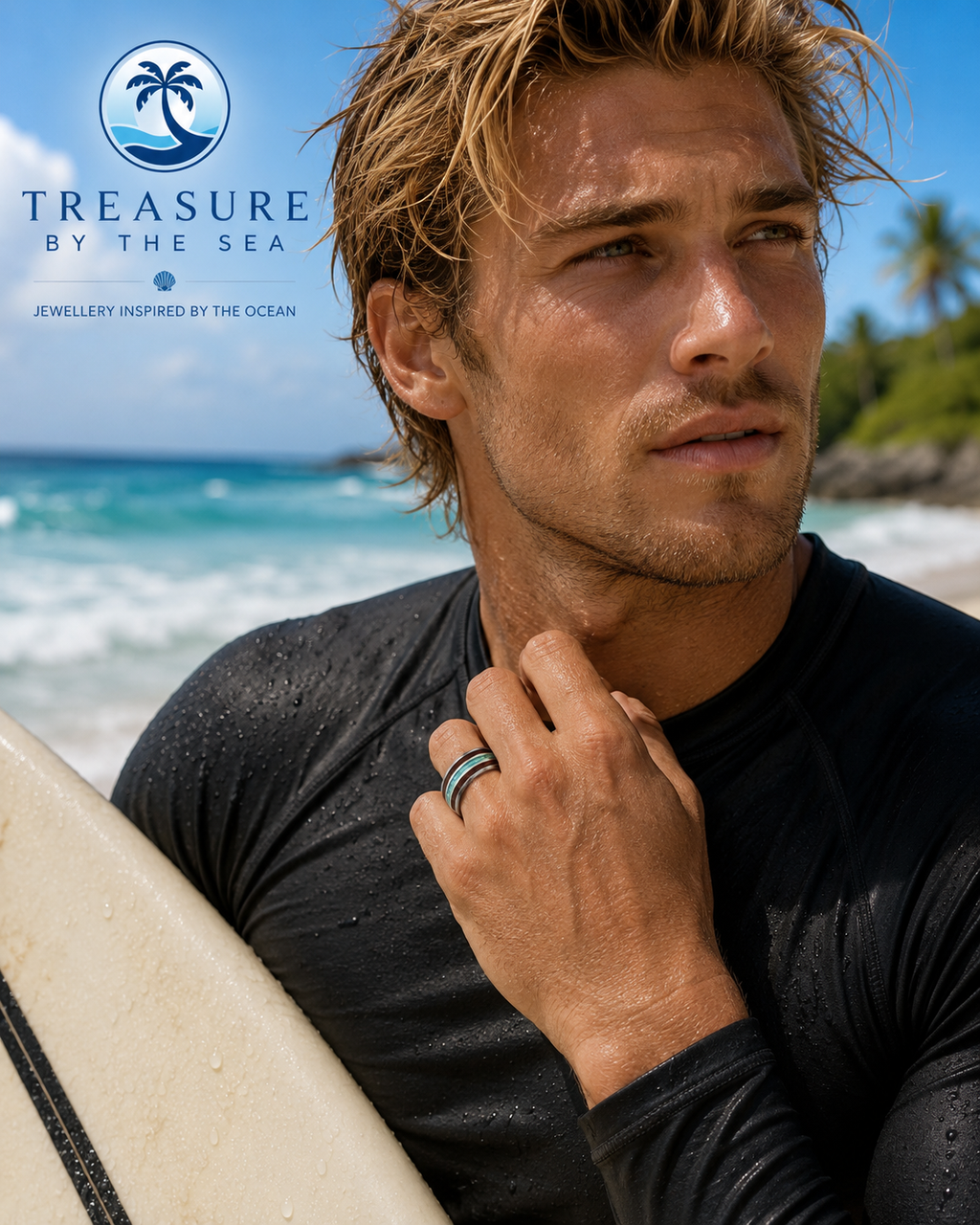 Silver Ocean Drift Men’s Ring