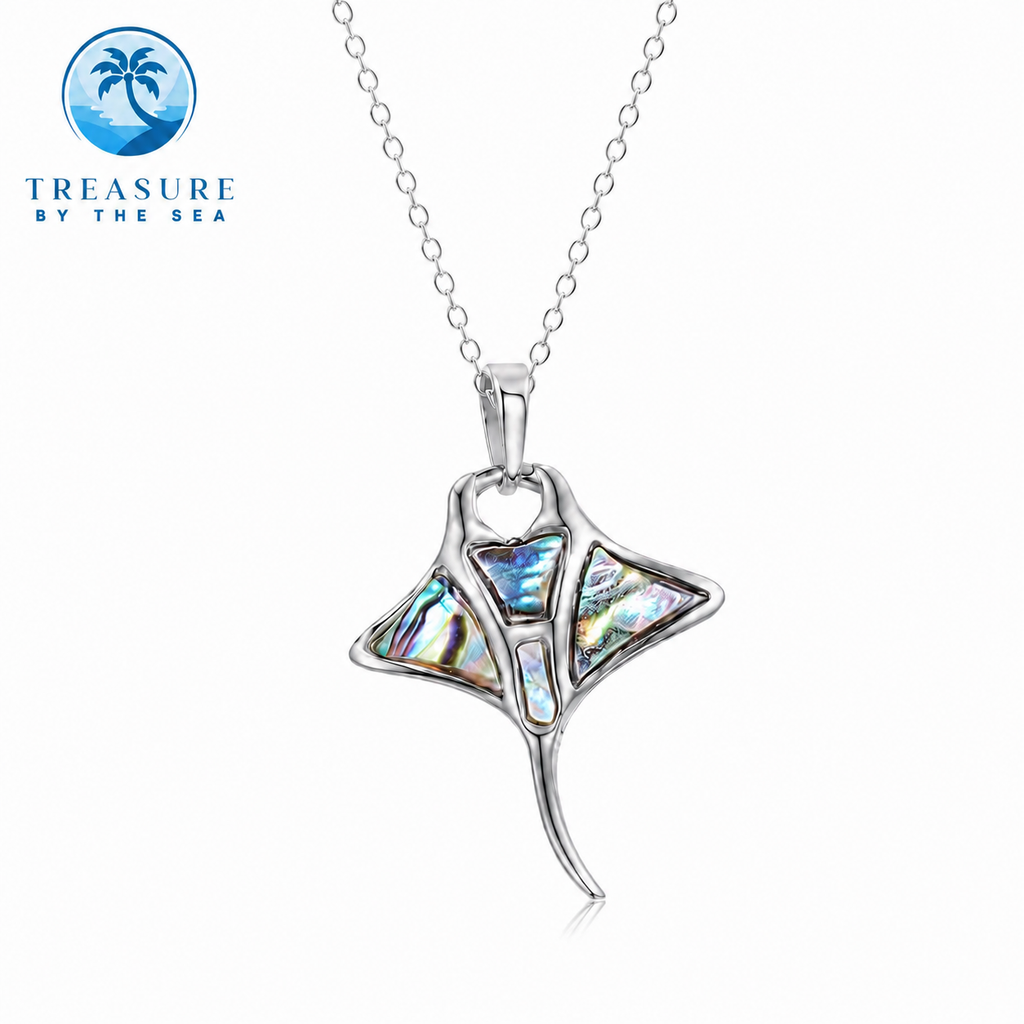 Silver Glide Stingray Necklace