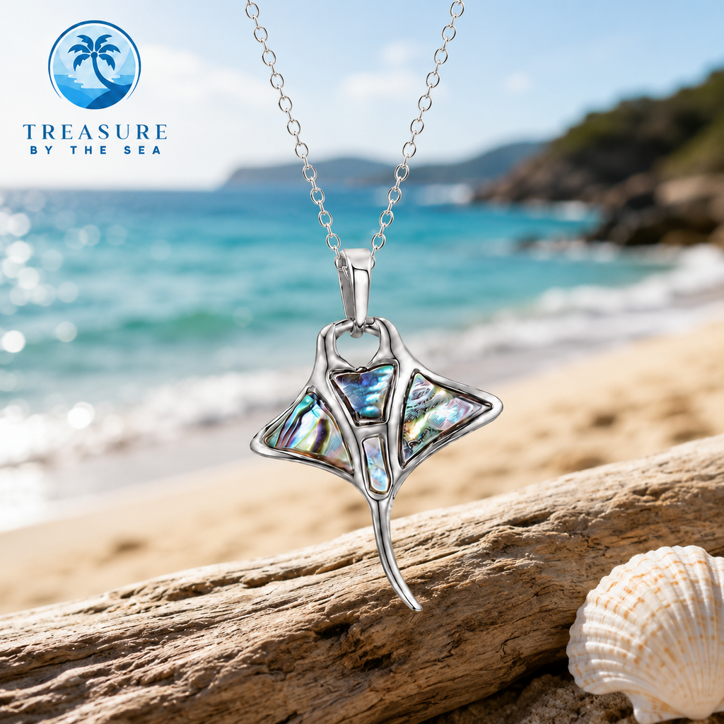 Silver Glide Stingray Necklace
