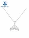 Whale Tail Sterling Silver Necklace (small)