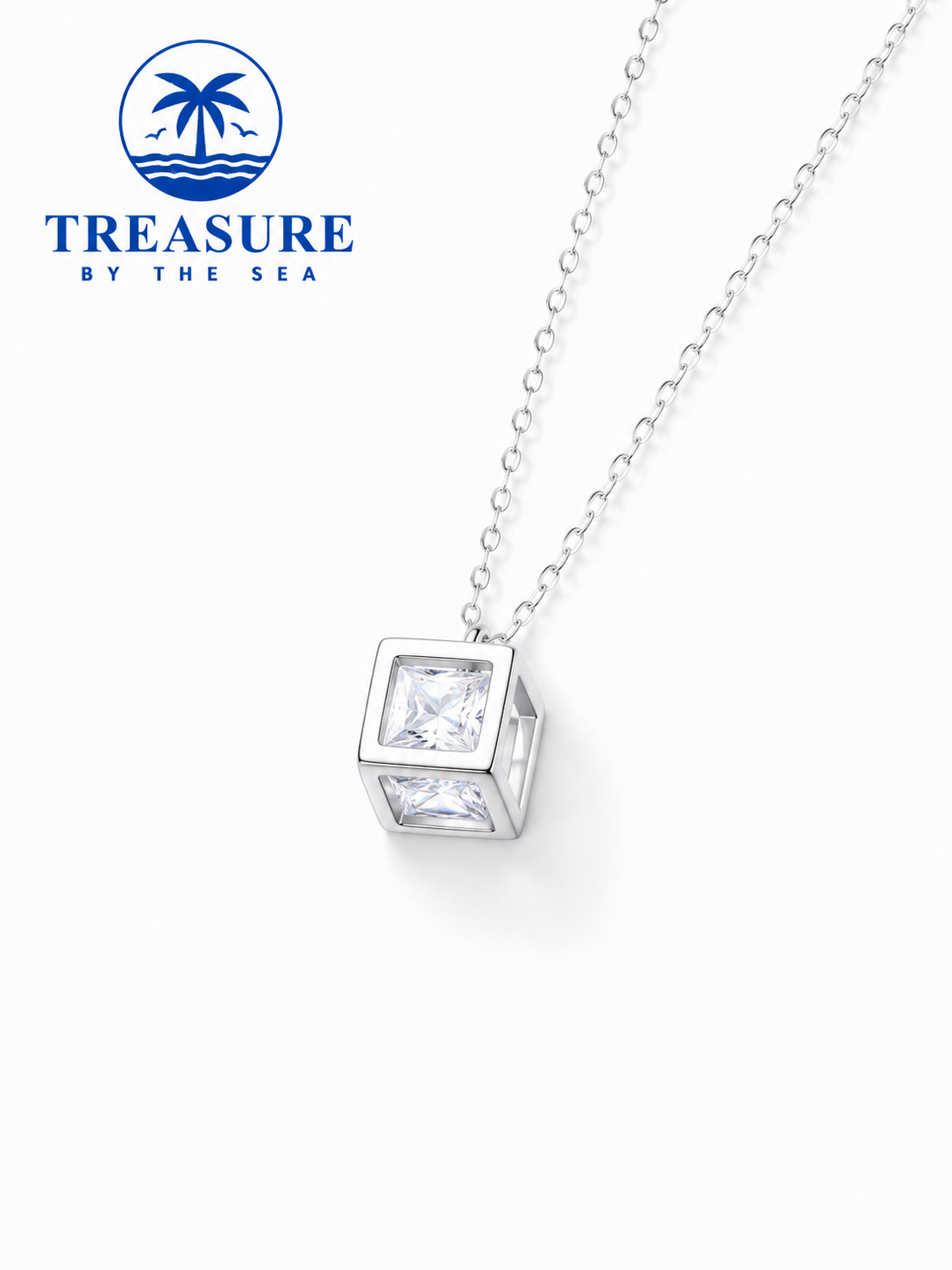 Sparkly Cube Necklace
