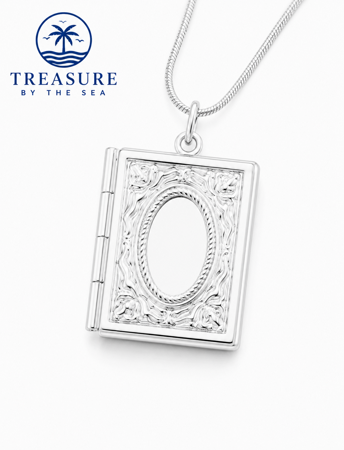 Ocean Keepsake Book Necklace