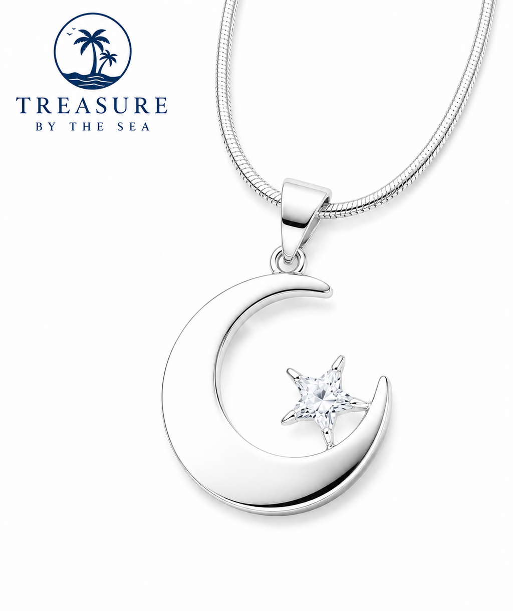 Moonlit Tide Necklace Sterling Silver