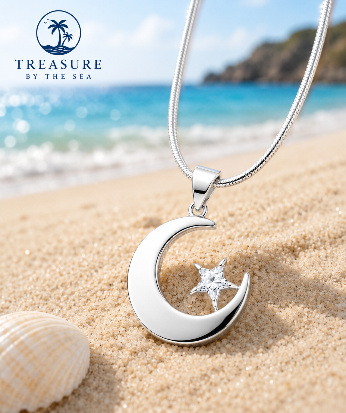 Moonlit Tide Necklace Sterling Silver