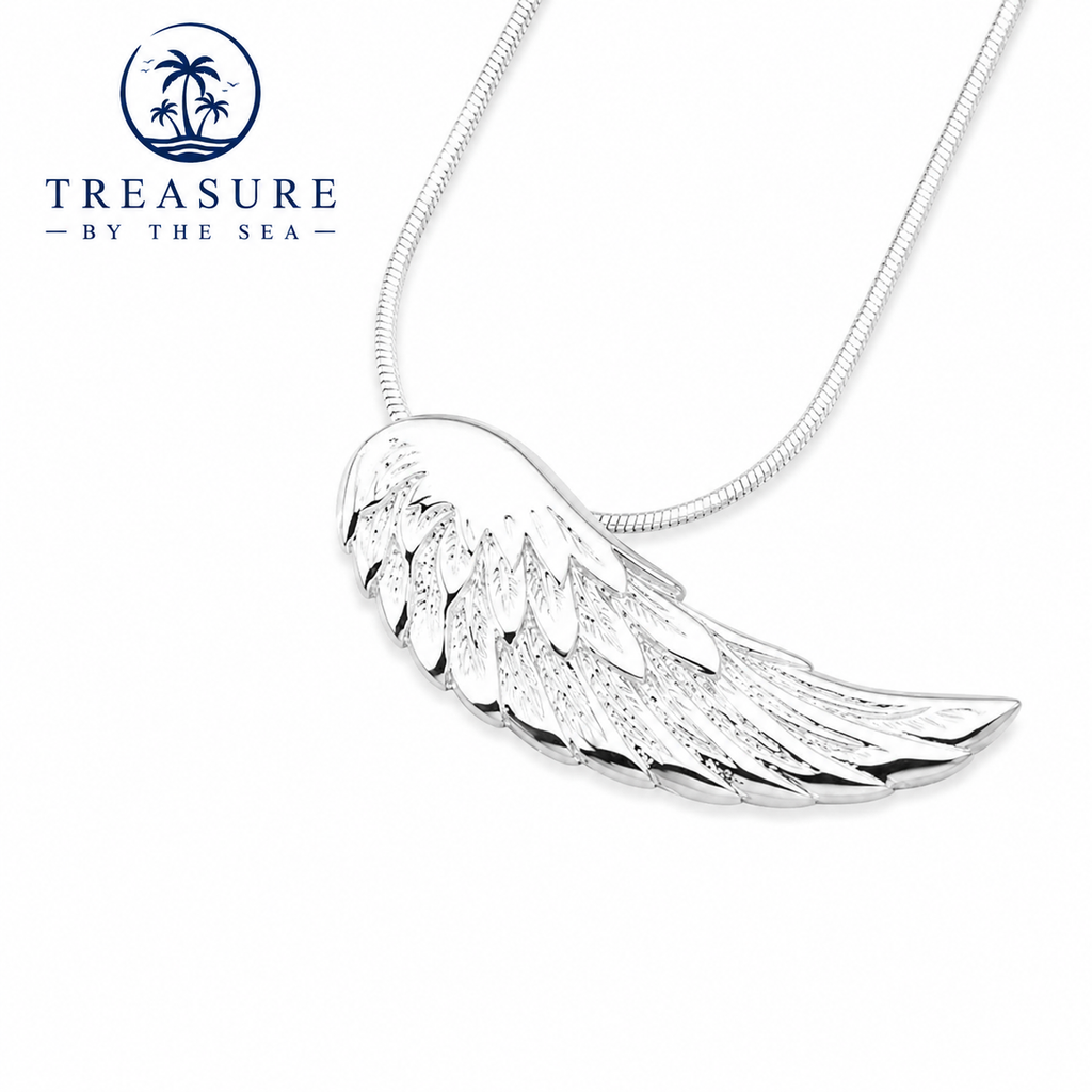 Ocean Guardian Wing Neclace Sterling Silver