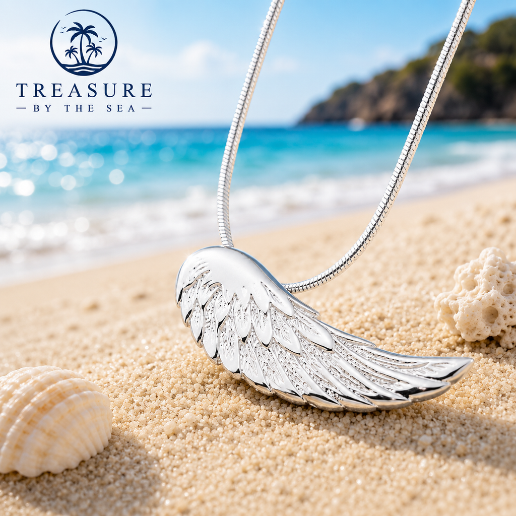 Ocean Guardian Wing Neclace Sterling Silver