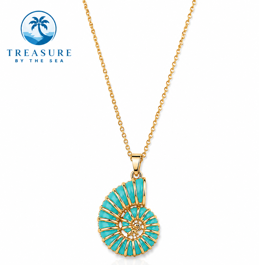 Azure Nautilus Necklace