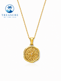 Coastal Compass Necklace Stainless Steel