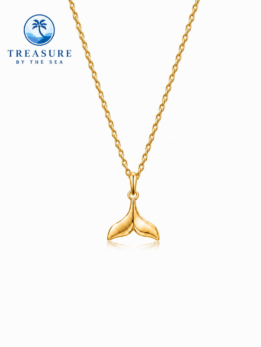 Golden Mermaid Tail Stainless Steel Necklace