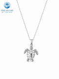 Silver Sea Turtle Necklace Stainless Steel