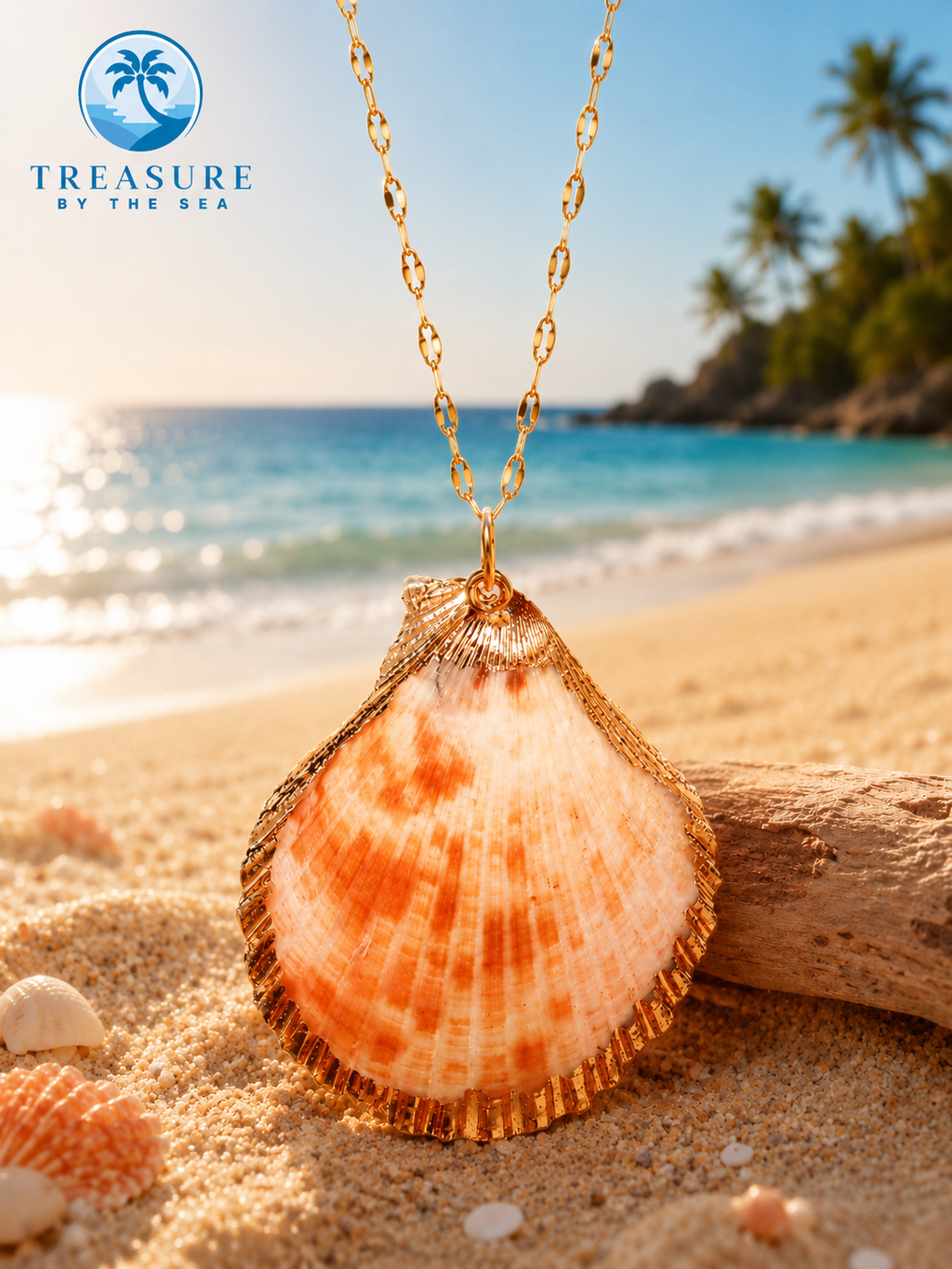 Indigo Shell Necklace
