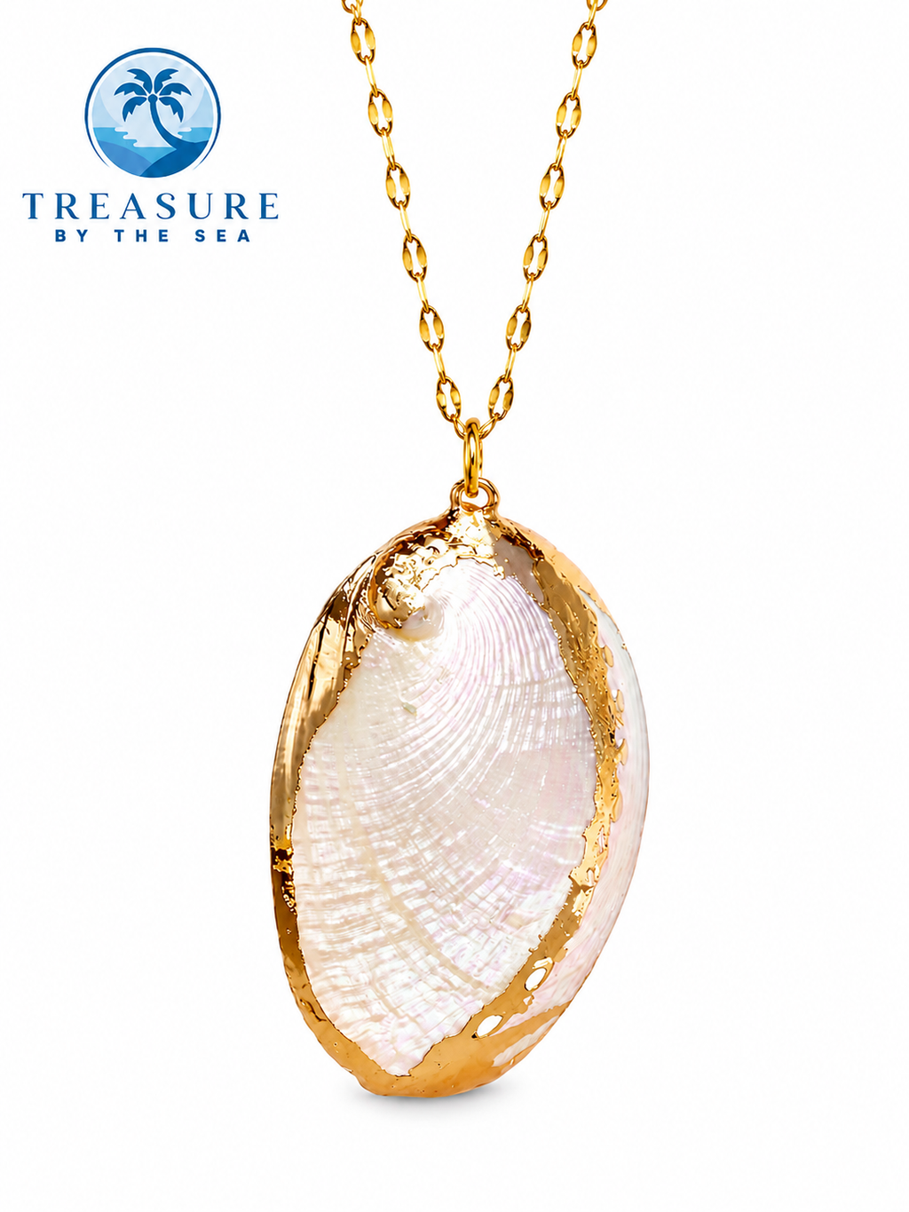 Oceana Gold Edged ShellNecklace